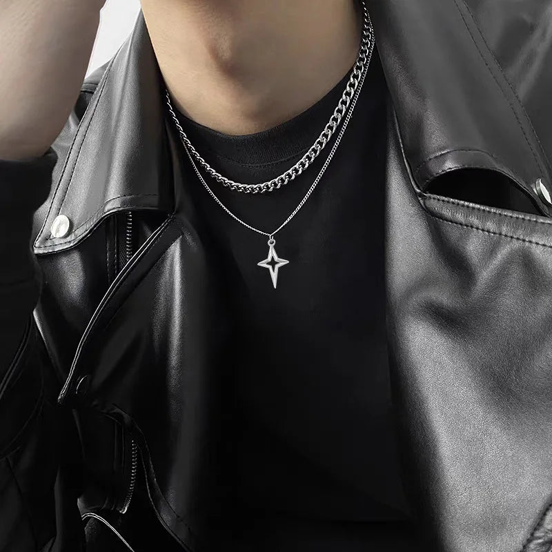 Double Layer Star Necklace