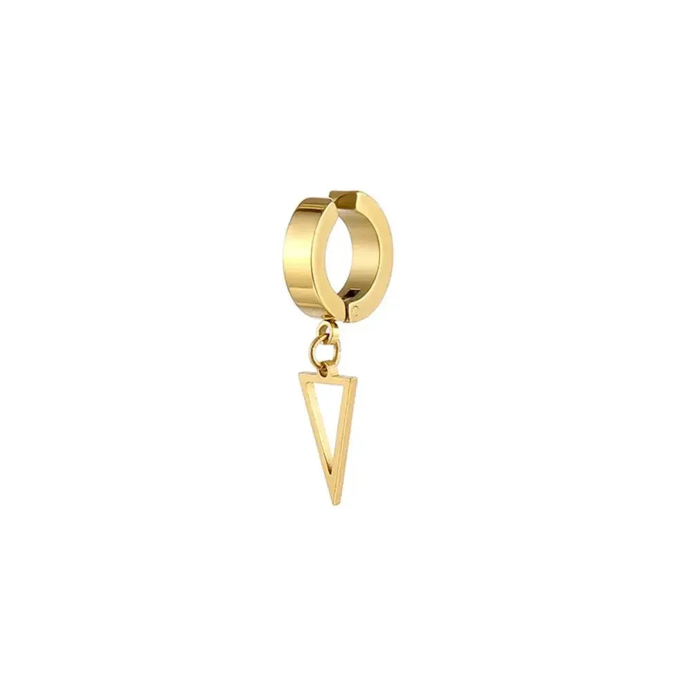Cross Feather Stud Earrings