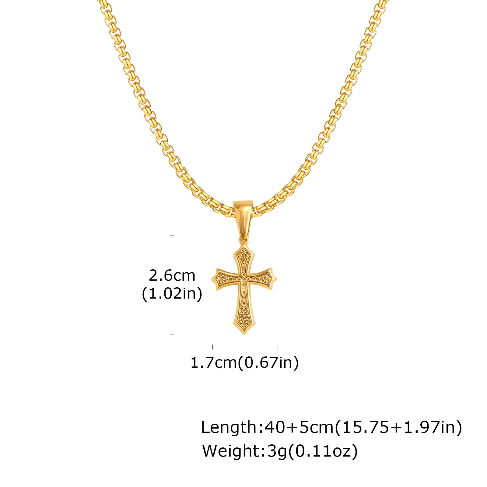 Hip Hop Cross Necklace