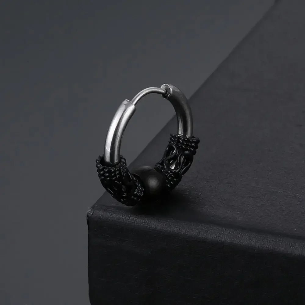 Cross Feather Stud Earrings