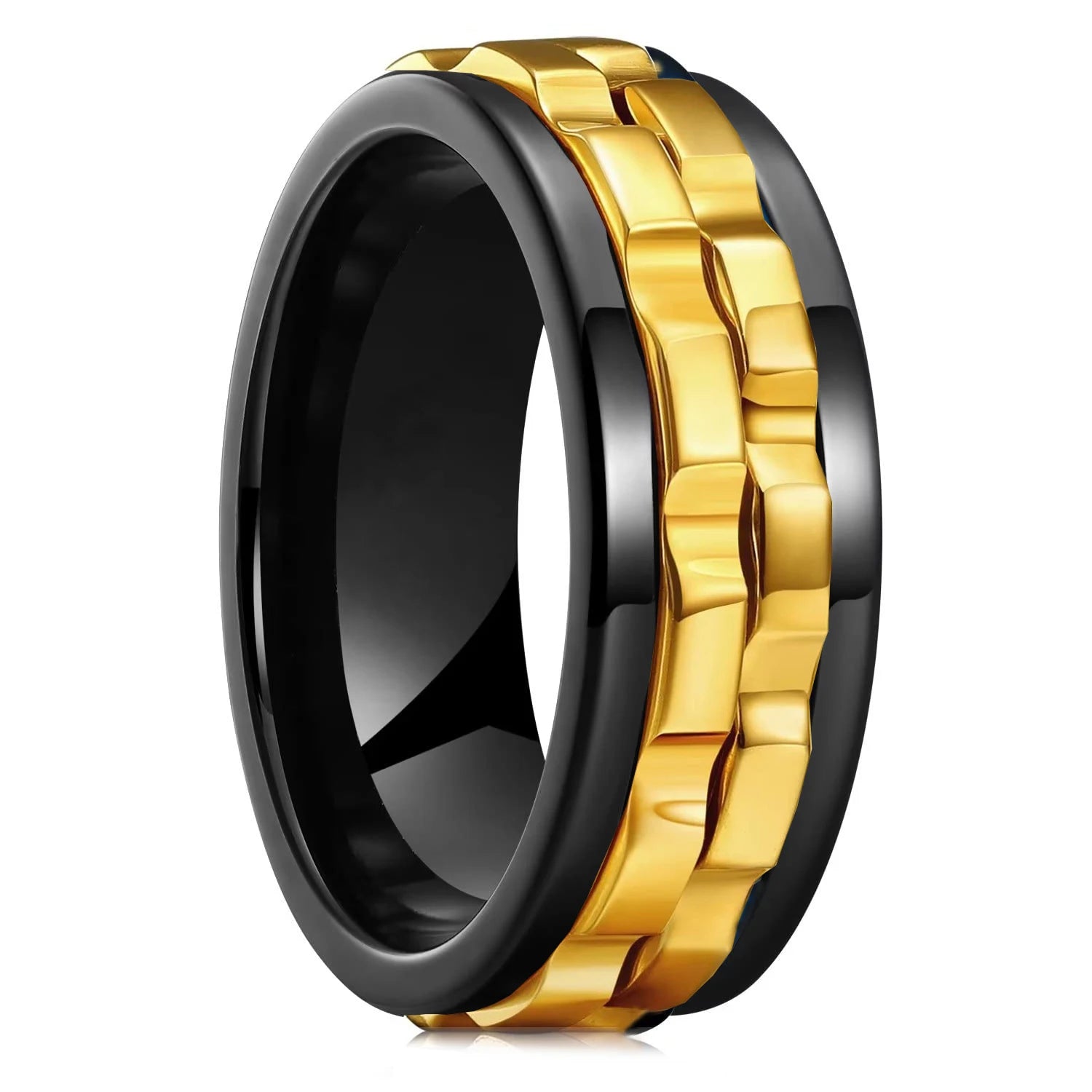 Punk Chain Spinner Ring