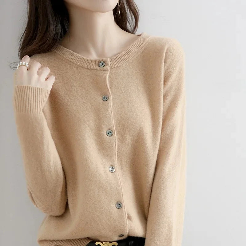 Lightweight Knit Open Cardigan – Women's Sweater