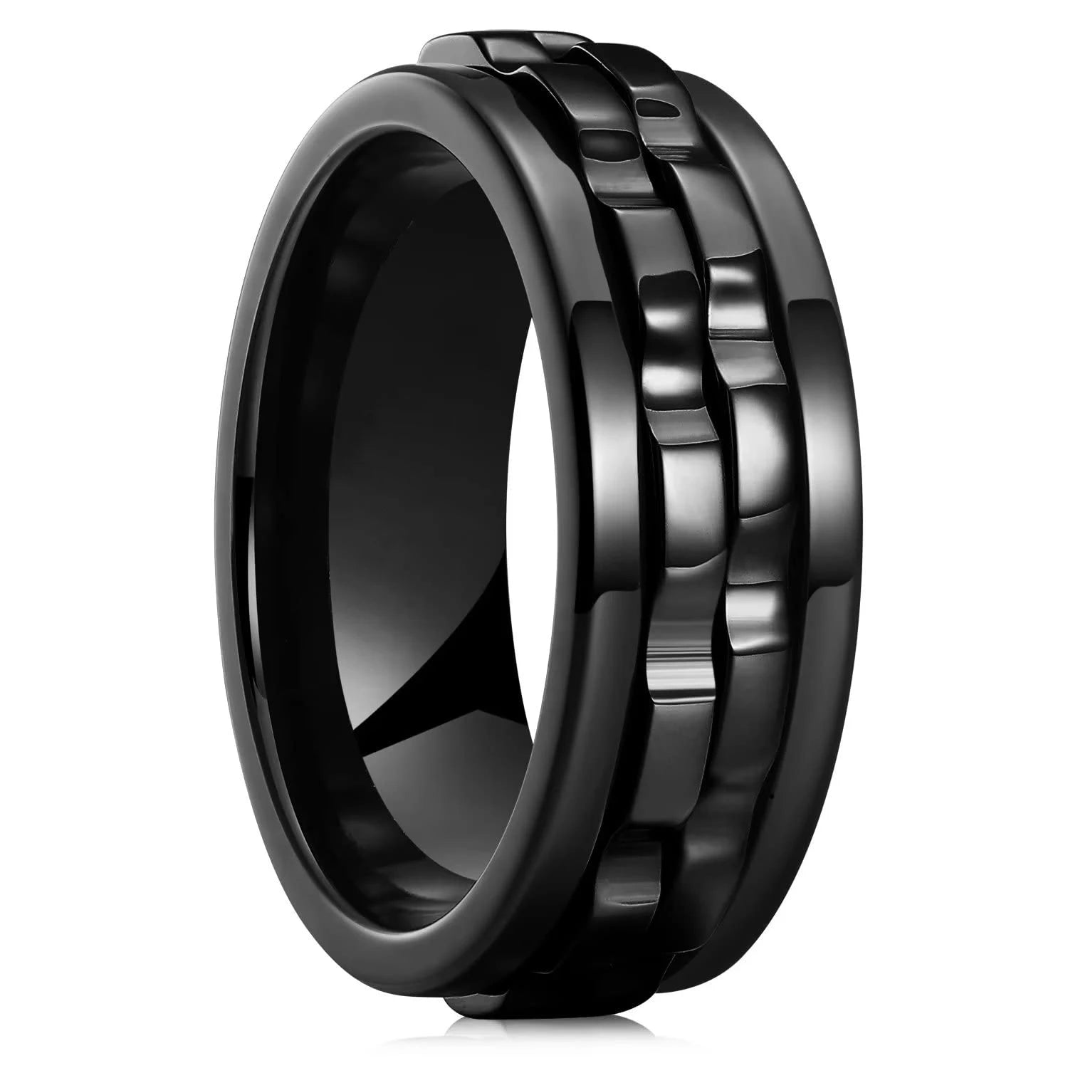 Punk Chain Spinner Ring