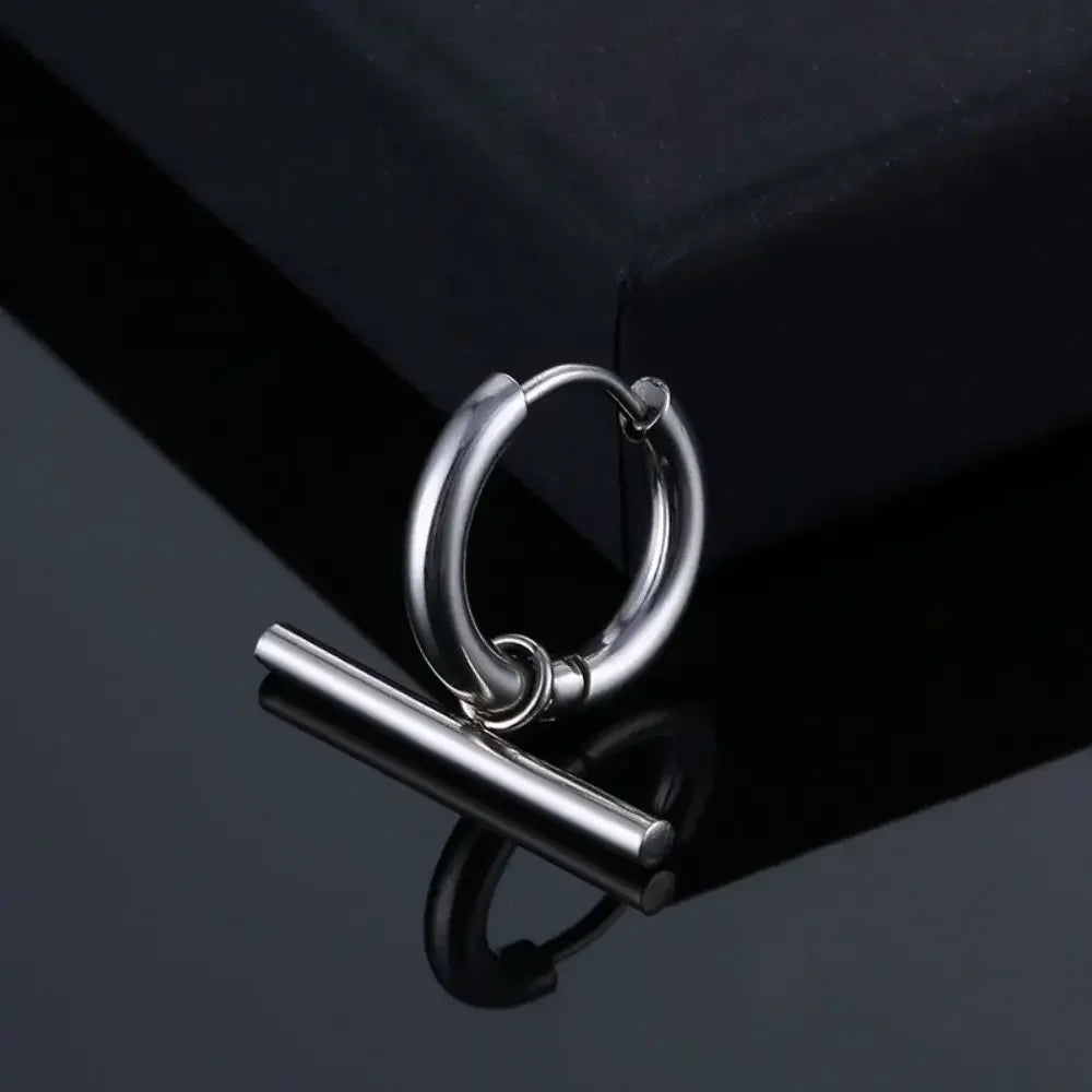 Cross Feather Stud Earrings