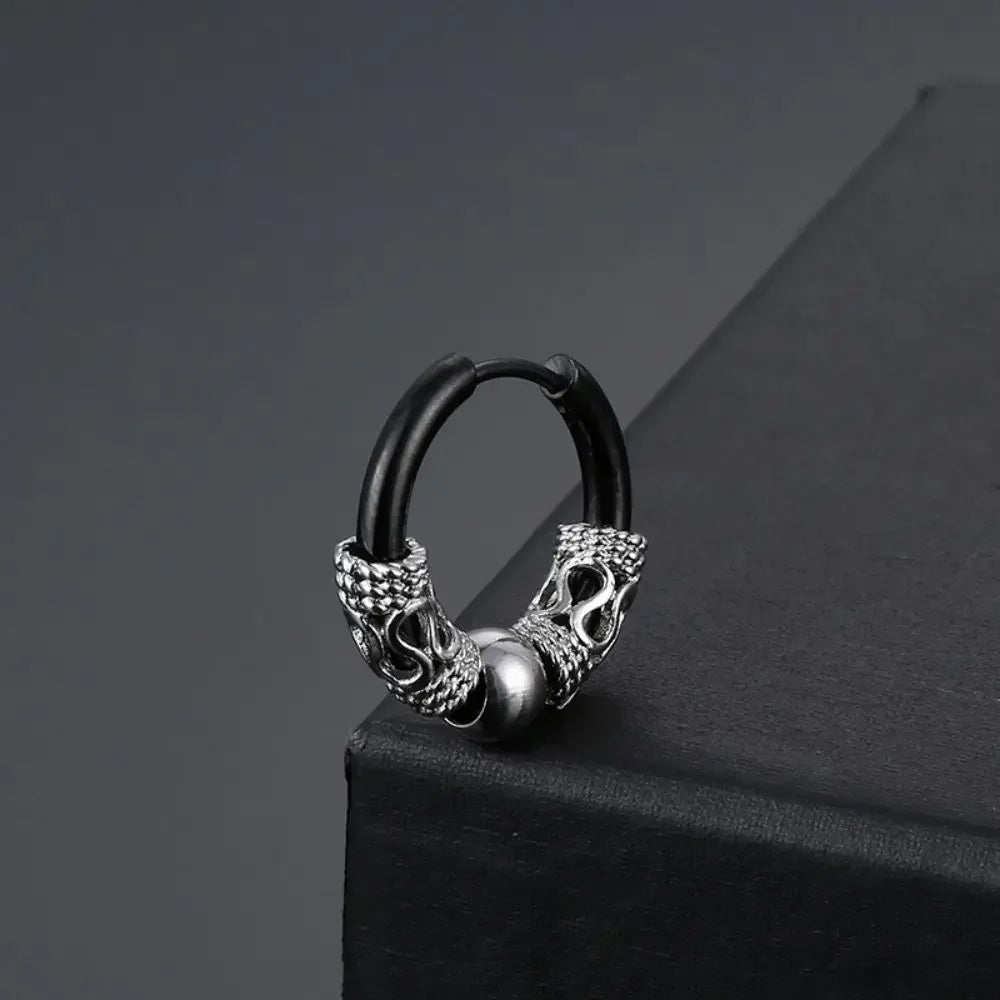 Cross Feather Stud Earrings