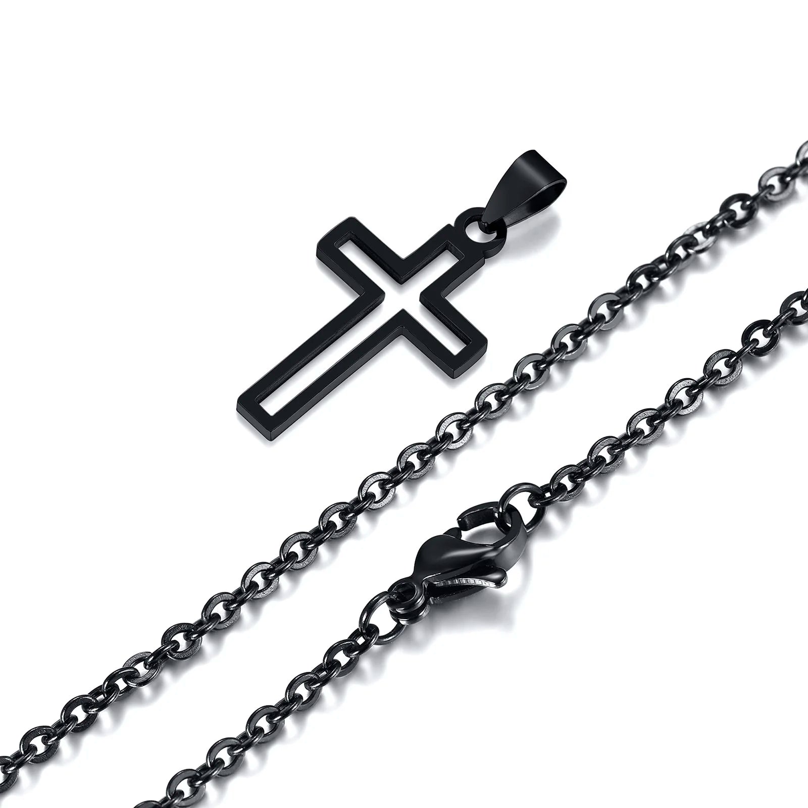 Hollow Cross Necklace