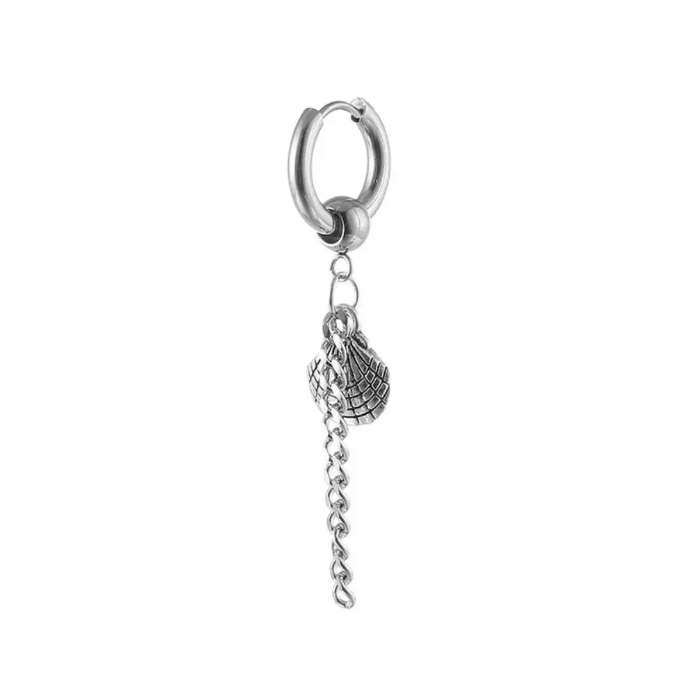 Cross Feather Stud Earrings