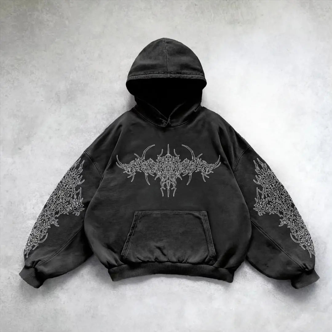 Y2K Gothic Street Hoodie