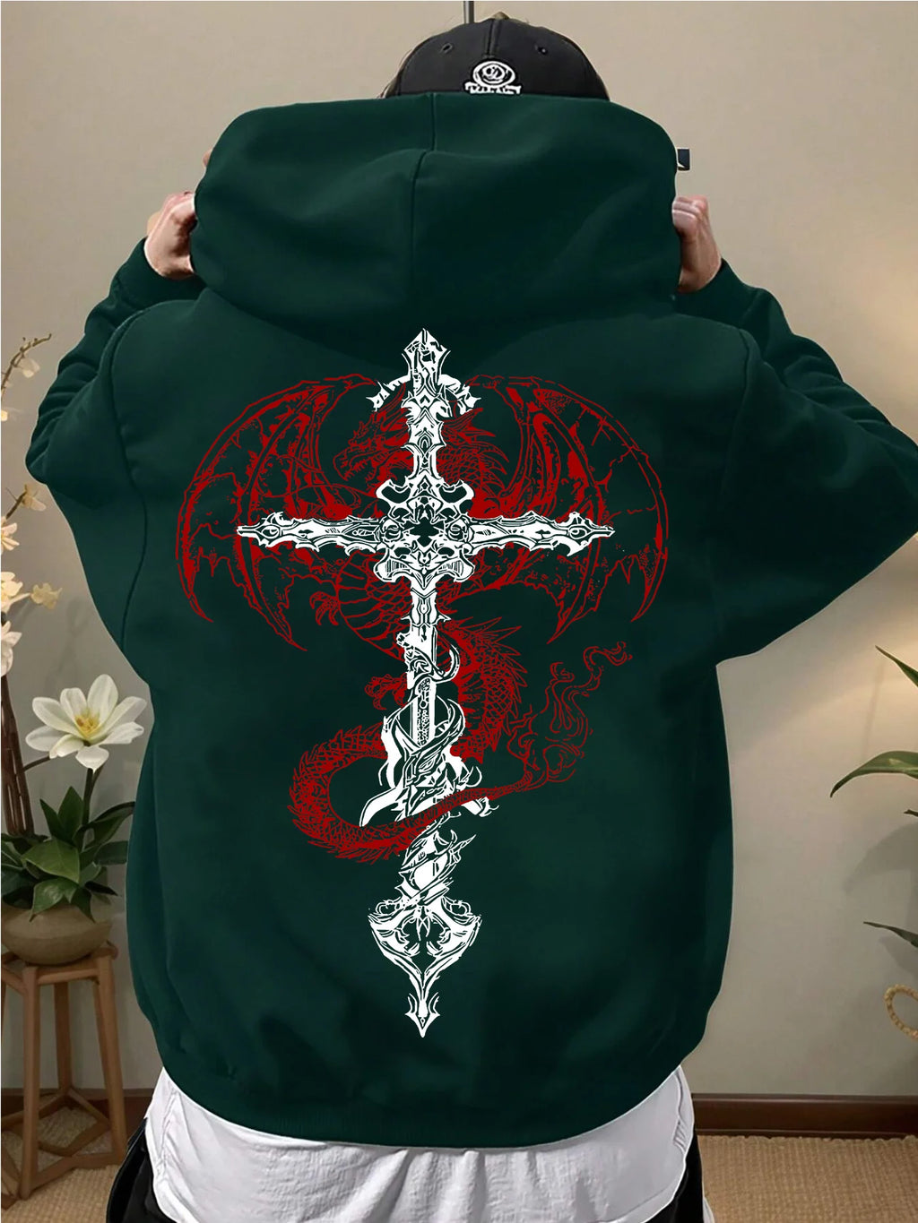 Gothic Cross Street Hoodie