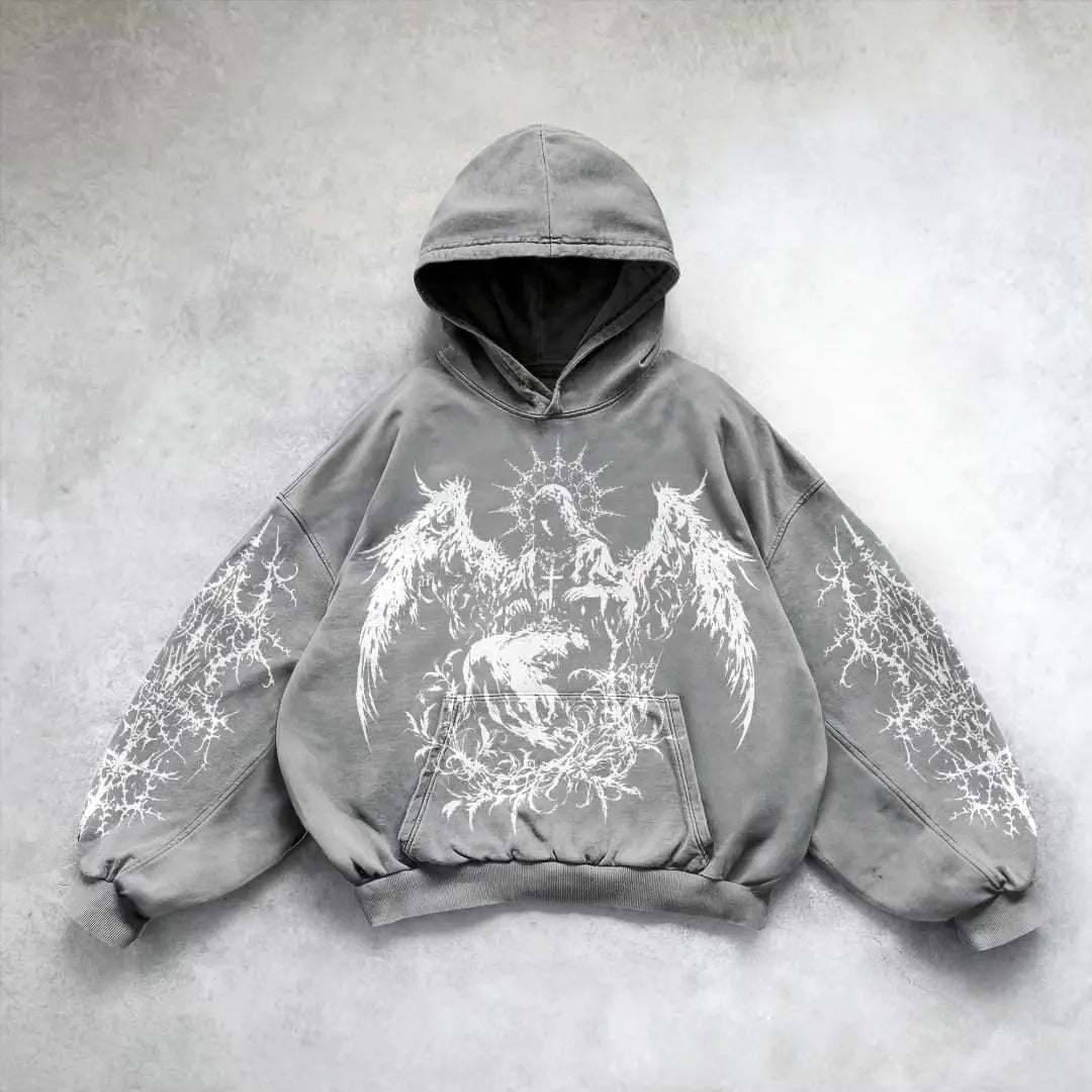 Y2K Gothic Street Hoodie