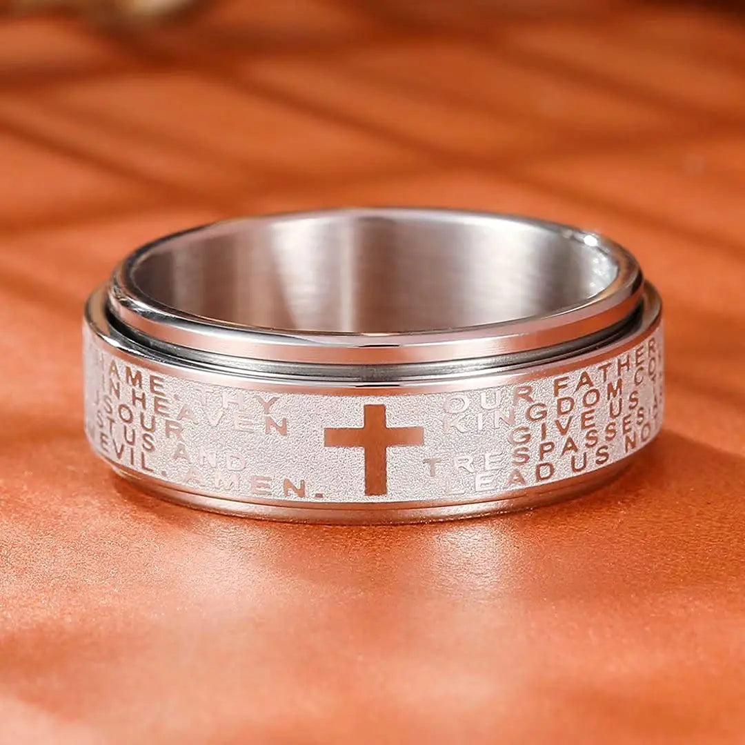 Cross Spinner Ring