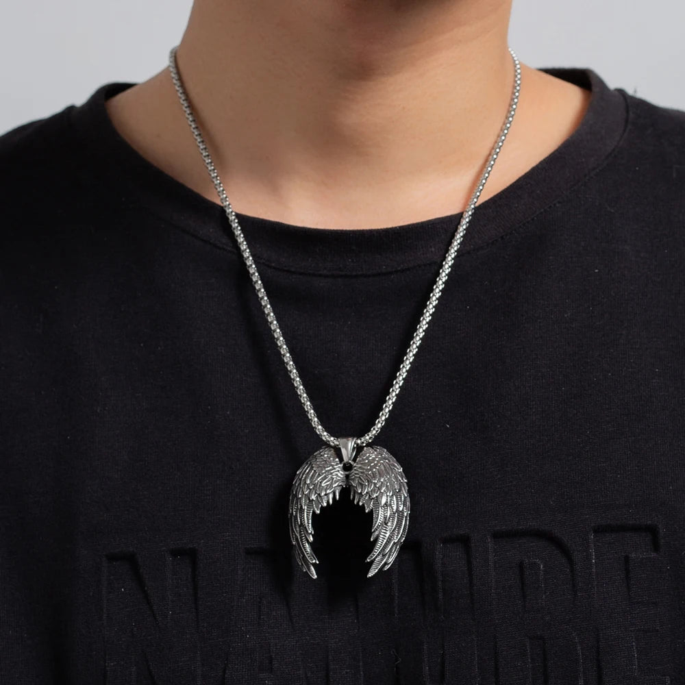 Angel Wing Pendant Necklace