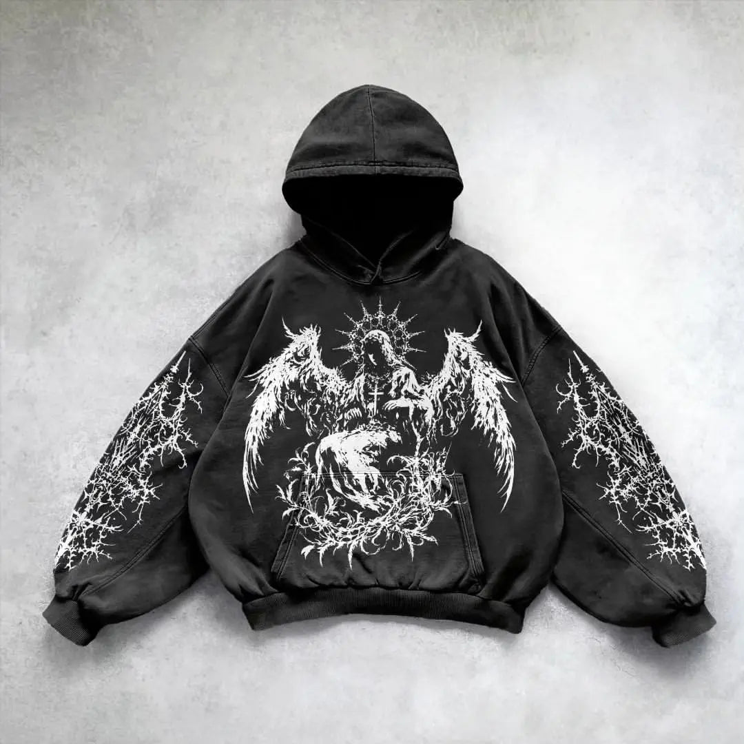 Y2K Gothic Street Hoodie