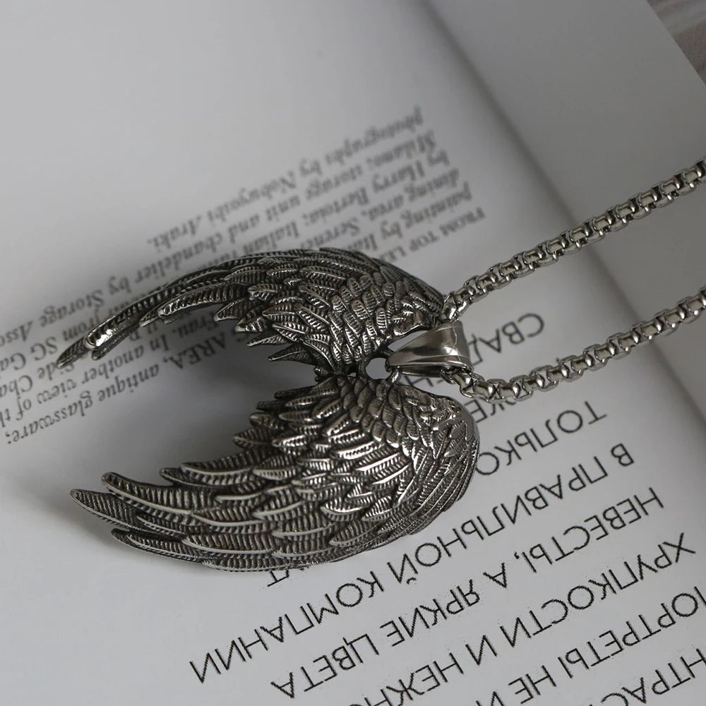 Angel Wing Pendant Necklace