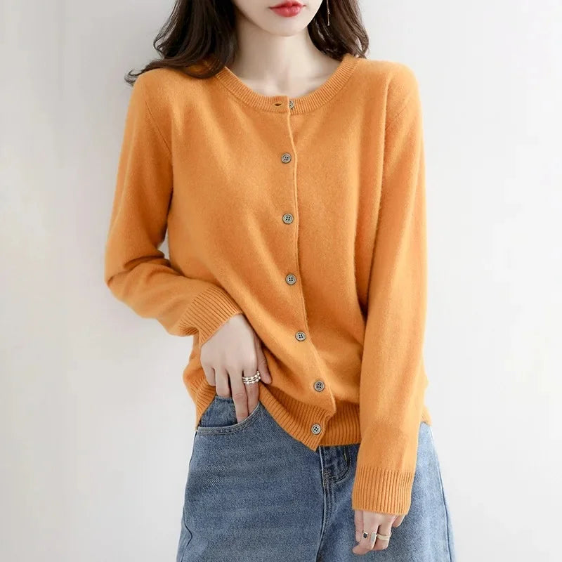 Lightweight Knit Open Cardigan – Women's Sweater