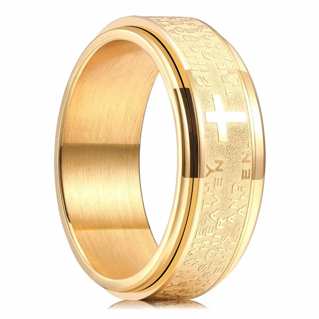Cross Spinner Ring
