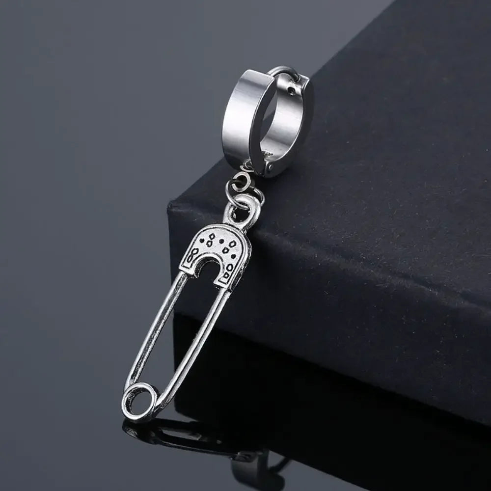Cross Feather Stud Earrings