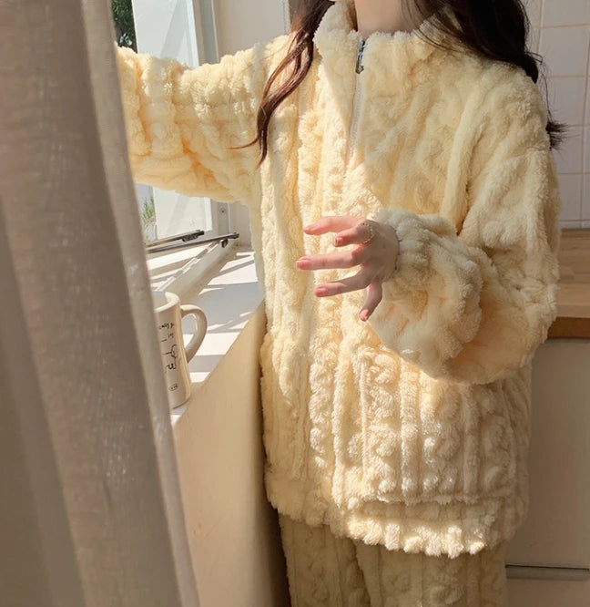 Women's Cozy Teddy Top & Pants Set