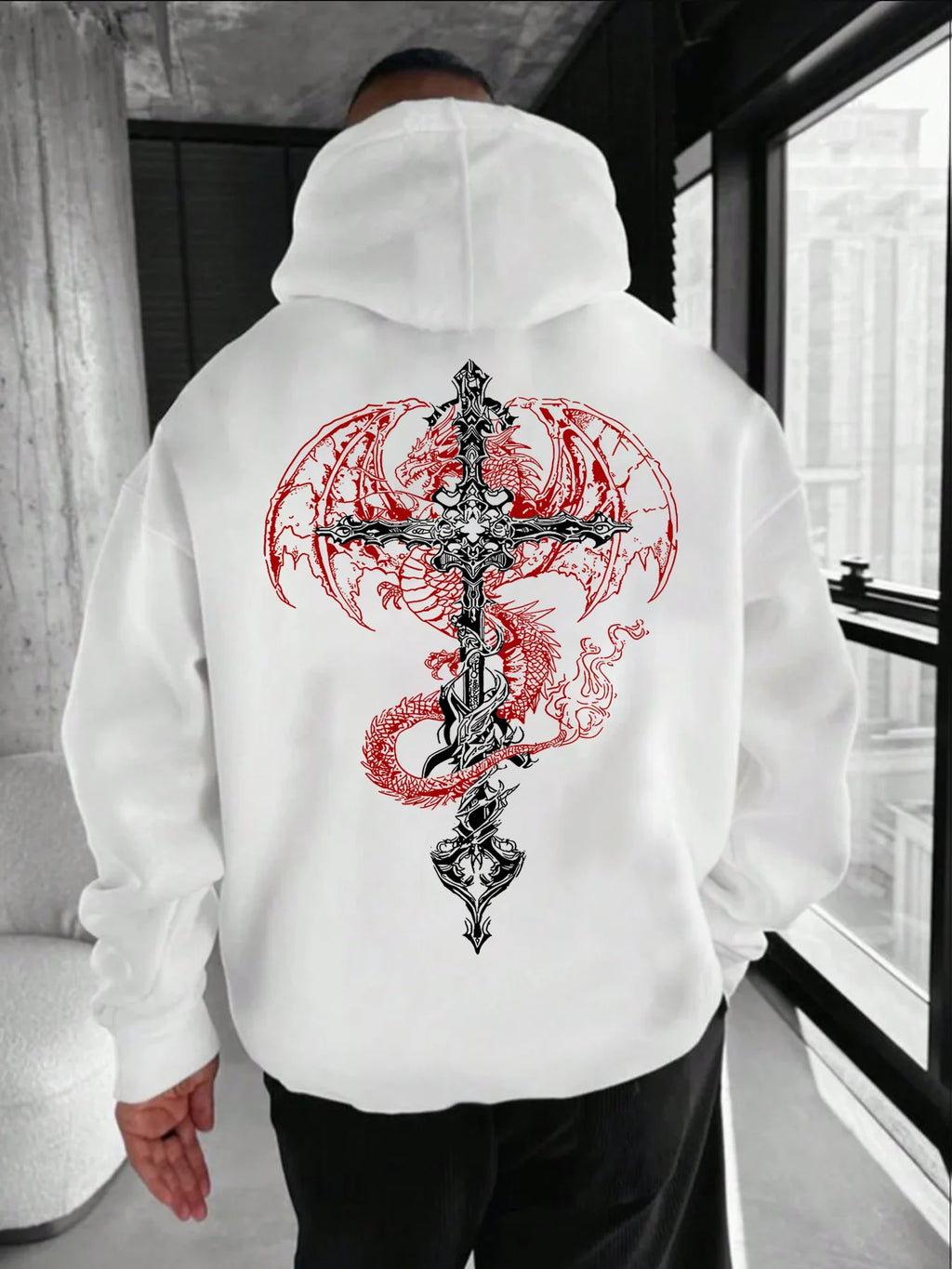 Gothic Cross Street Hoodie