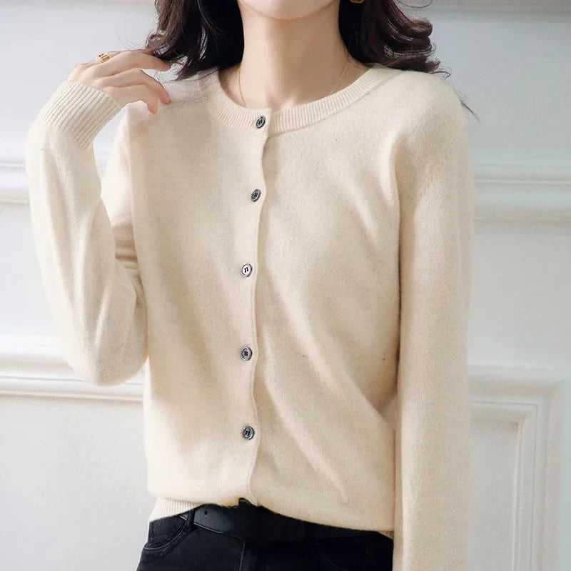 Lightweight Knit Open Cardigan – Women's Sweater