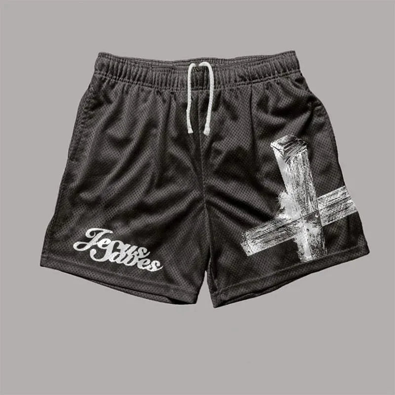 Jesus Saves Street Shorts