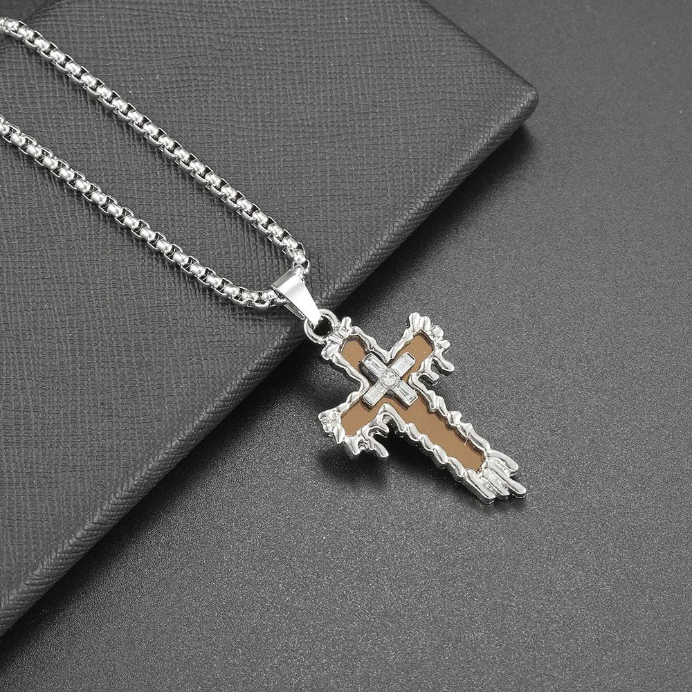 Titanium Cross Necklace