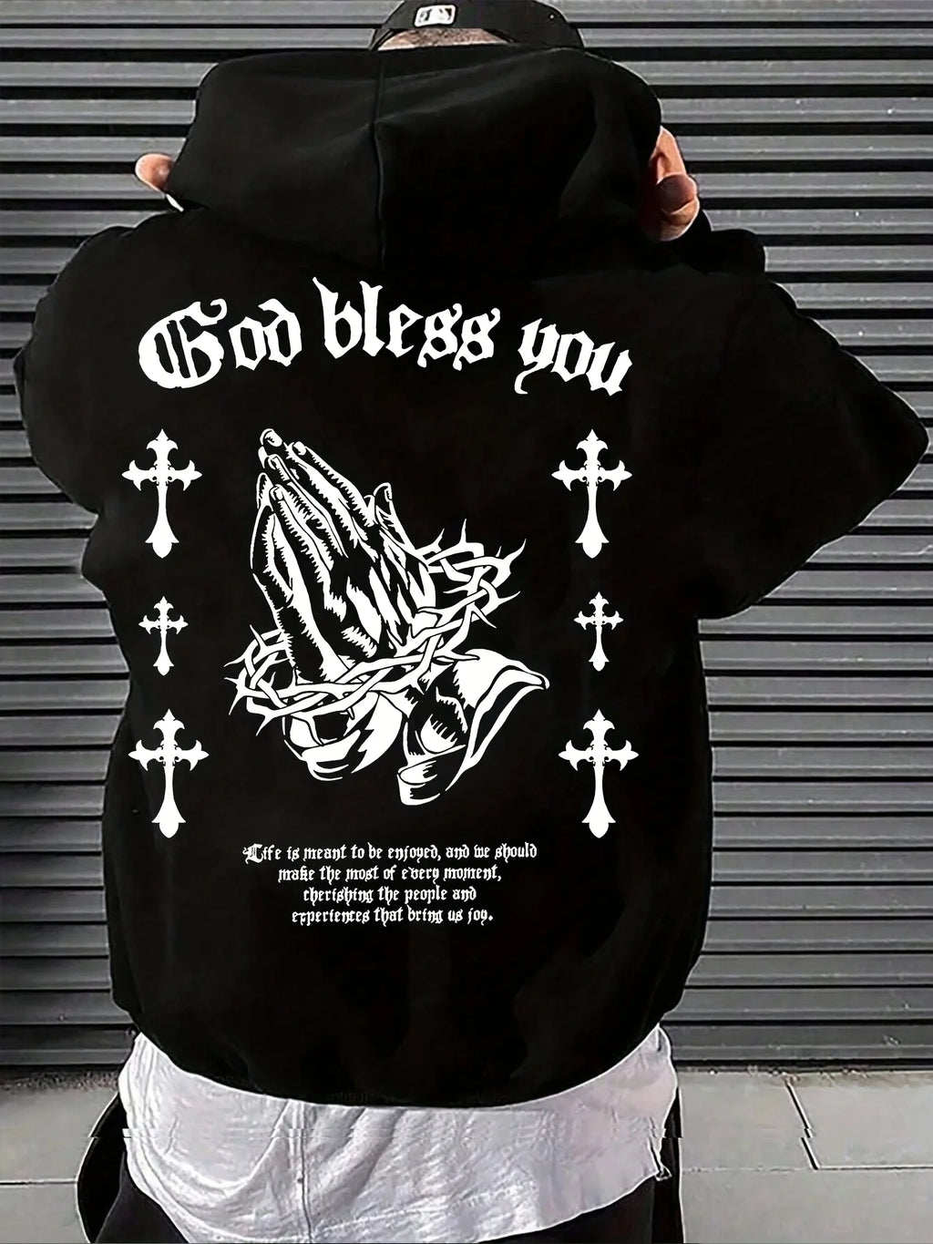 Gothic Cross Street Hoodie
