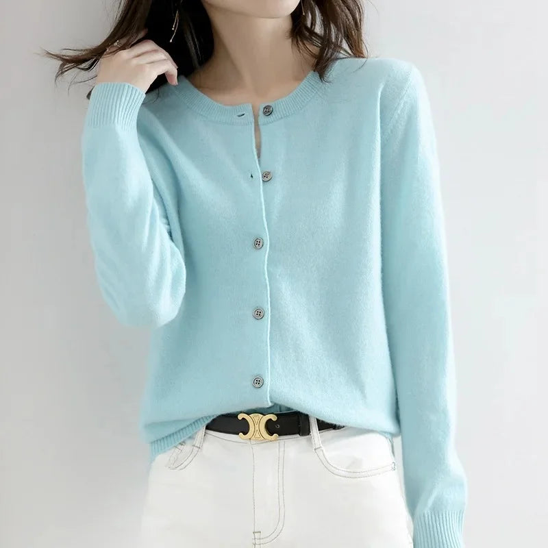 Lightweight Knit Open Cardigan – Women's Sweater