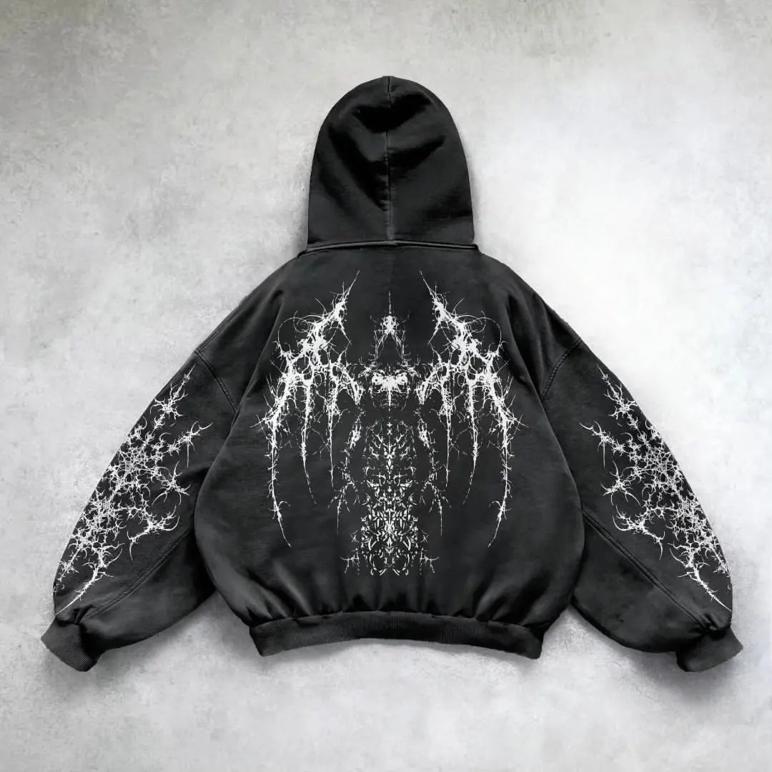 Y2K Gothic Street Hoodie