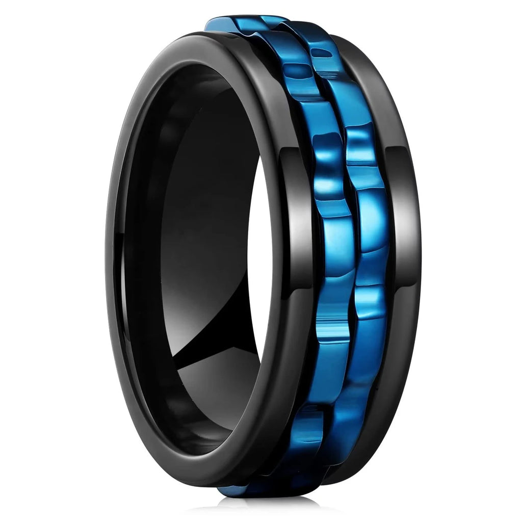 Punk Chain Spinner Ring