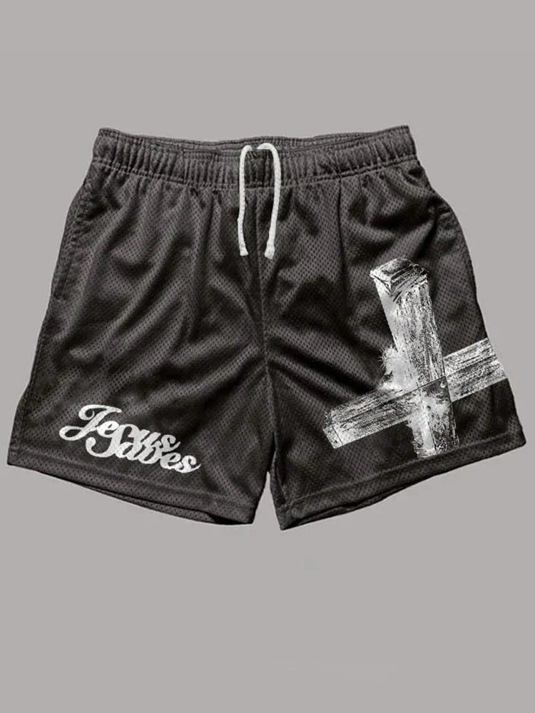 Jesus Saves Street Shorts