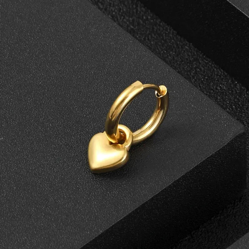 Cross Feather Stud Earrings