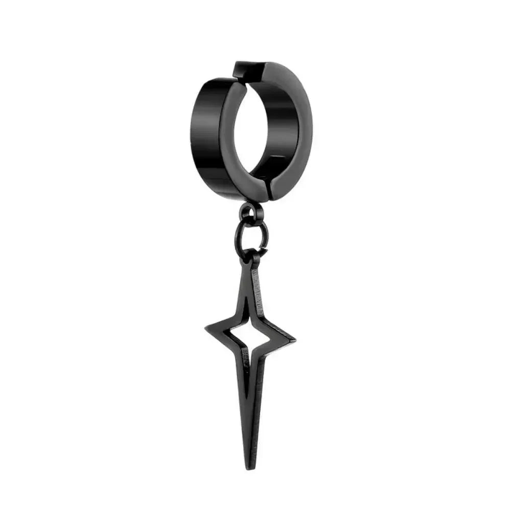 Cross Feather Stud Earrings