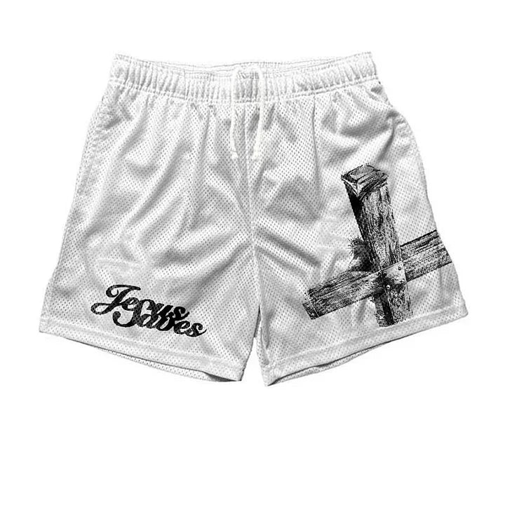 Jesus Saves Street Shorts