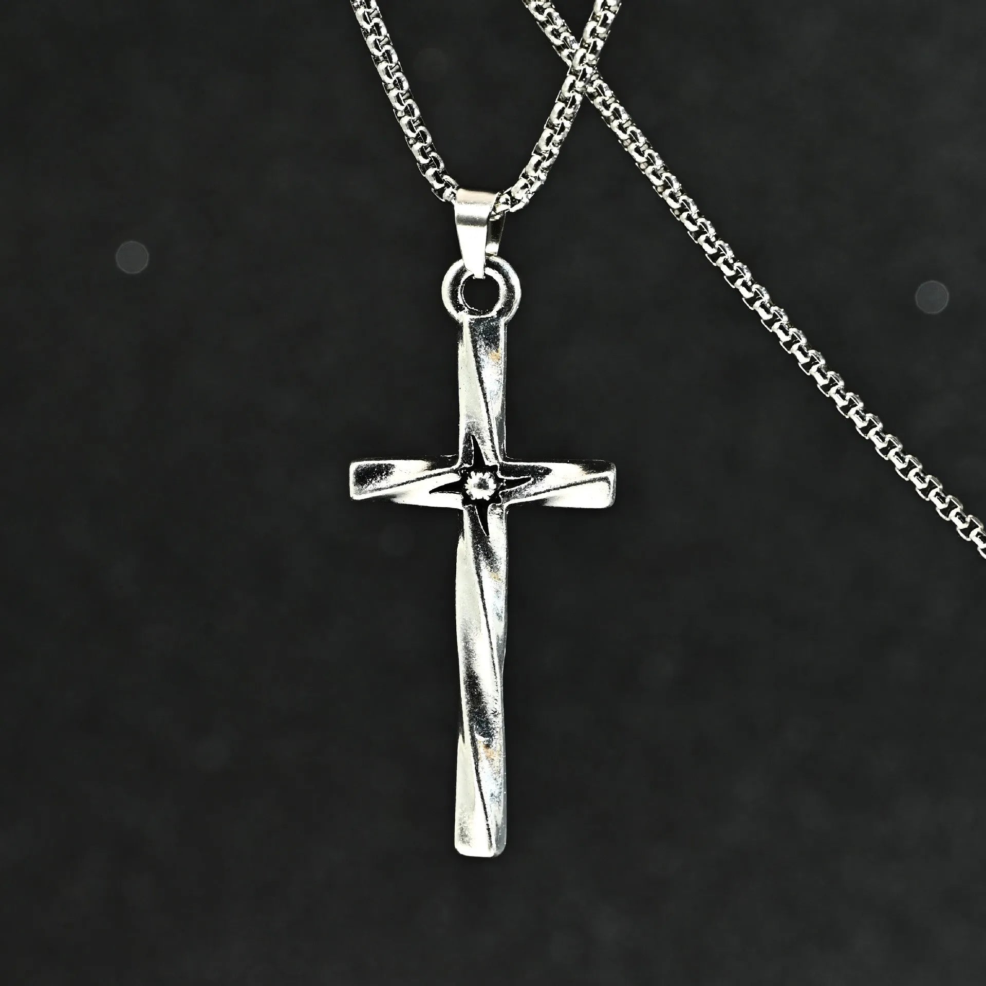Titanium Cross Necklace