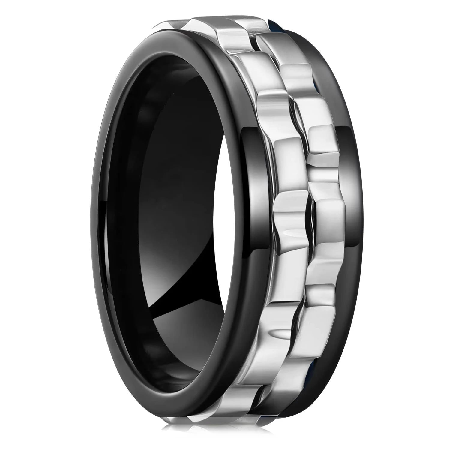 Punk Chain Spinner Ring