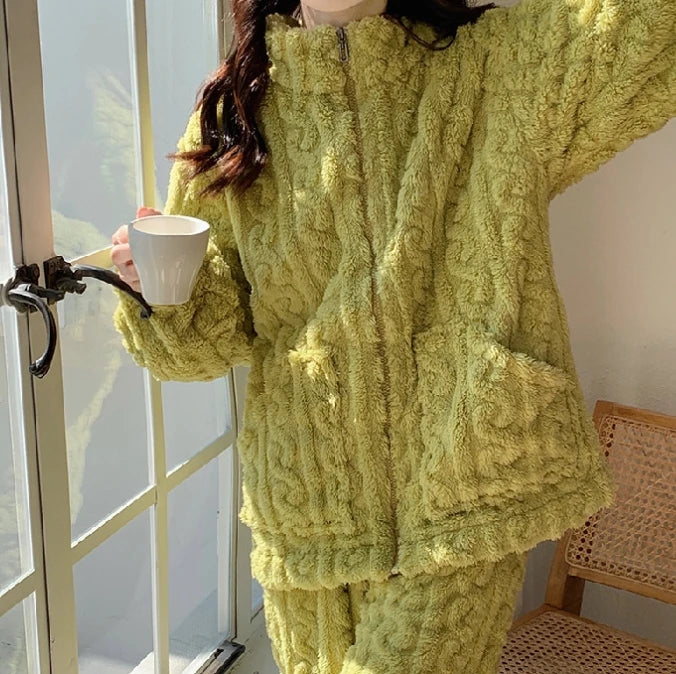 Women's Cozy Teddy Top & Pants Set