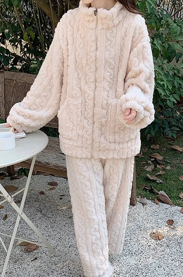 Women's Cozy Teddy Top & Pants Set