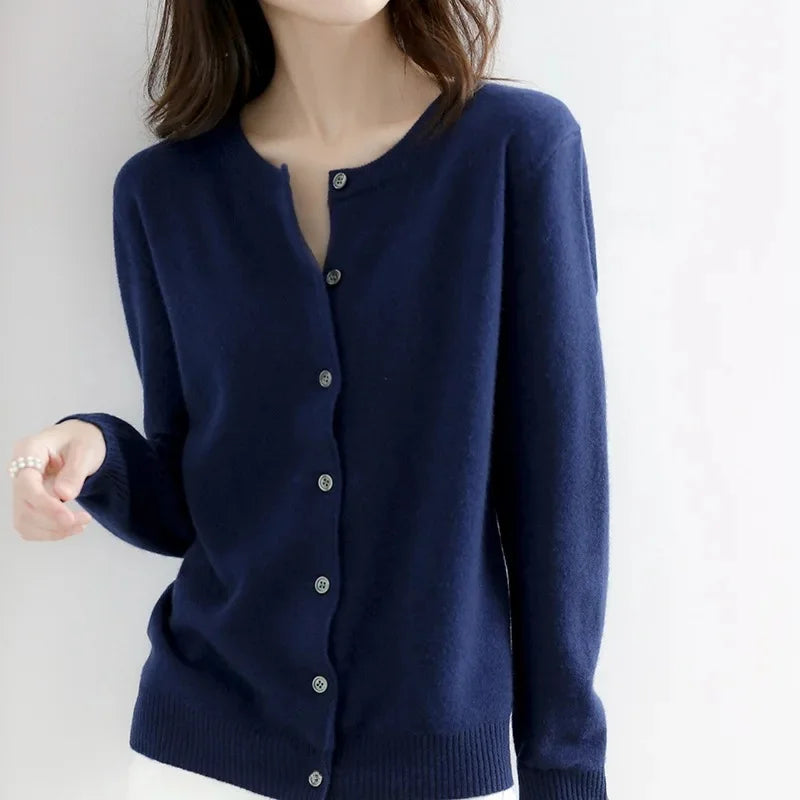 Lightweight Knit Open Cardigan – Women's Sweater