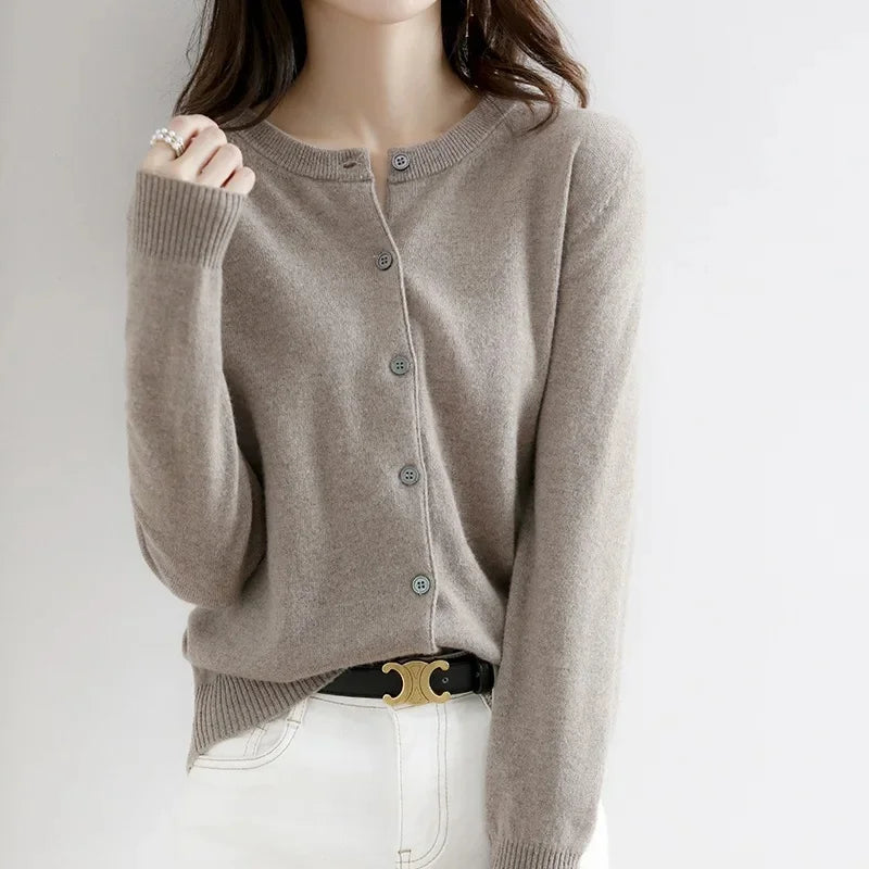 Lightweight Knit Open Cardigan – Women's Sweater