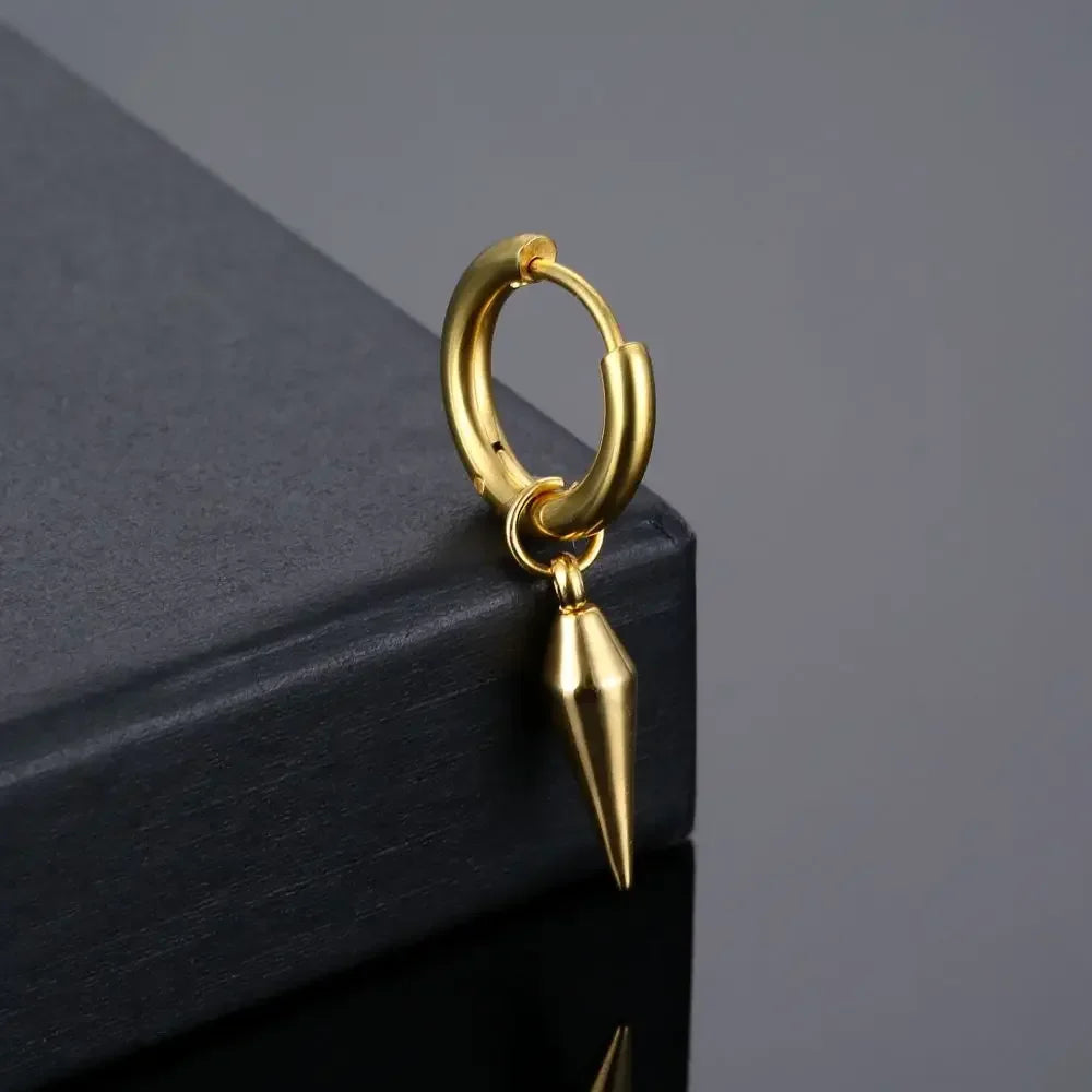 Cross Feather Stud Earrings