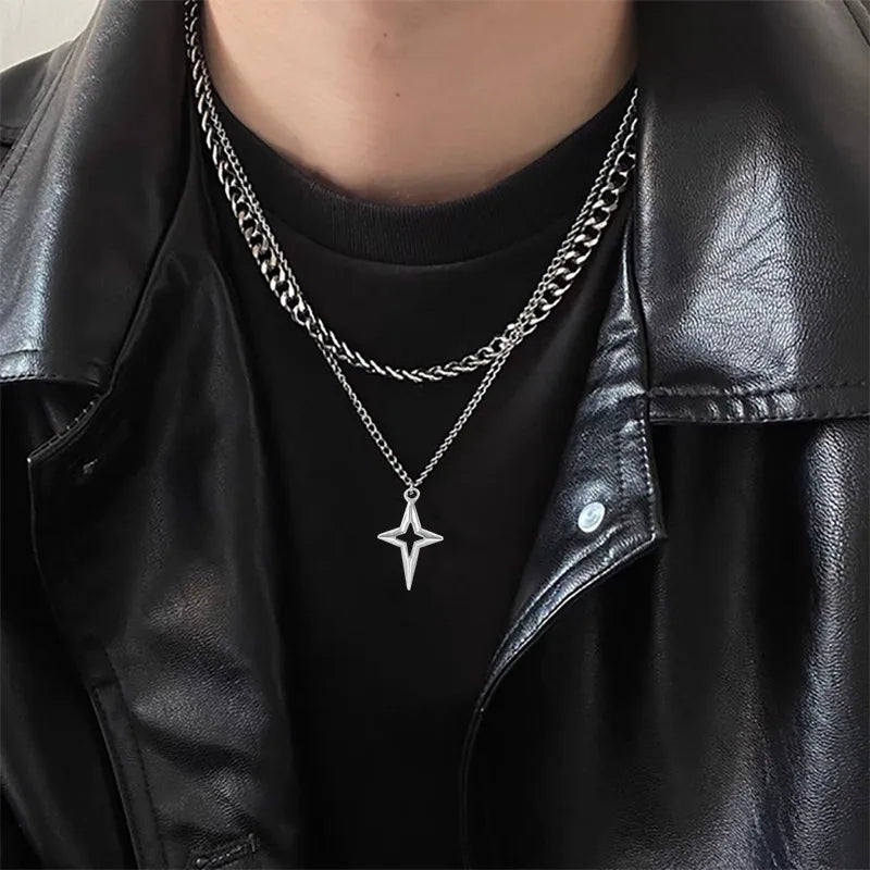 Double Layer Star Necklace