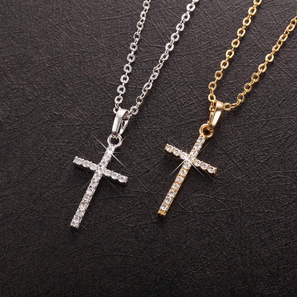 Crystal Cross Necklace