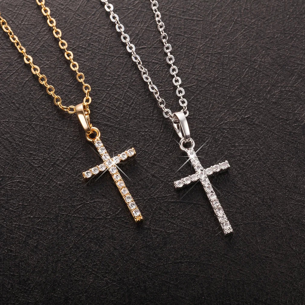 Crystal Cross Necklace