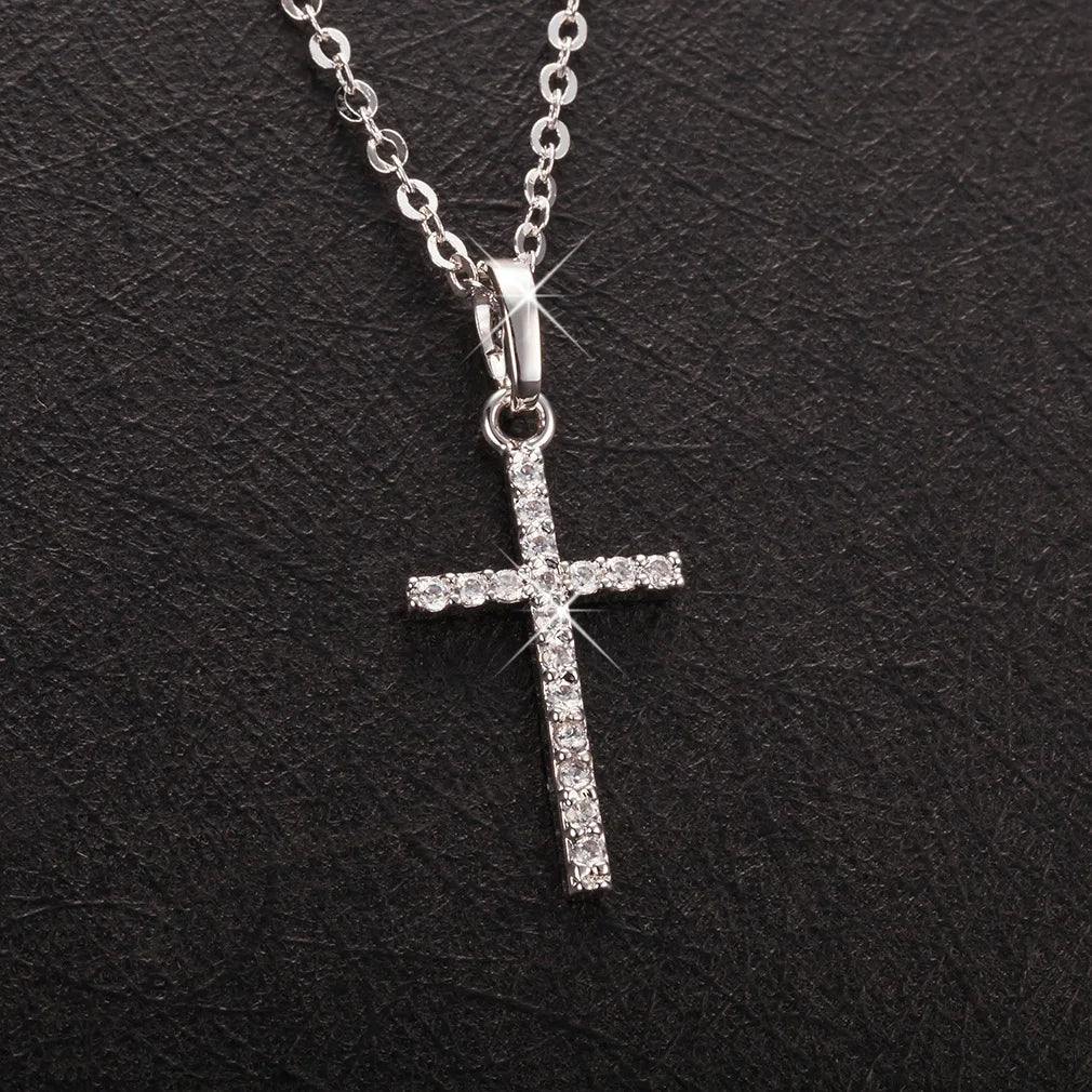 Crystal Cross Necklace